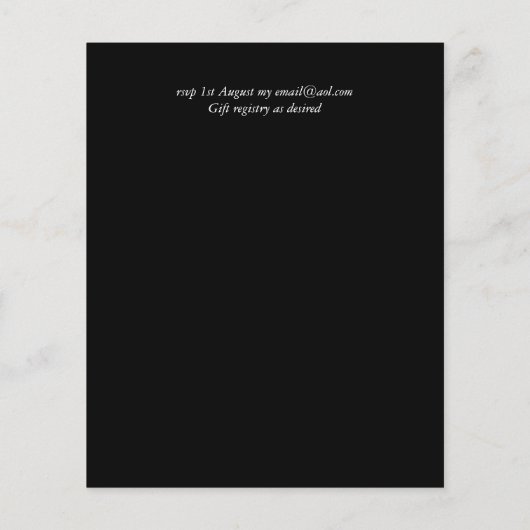 HAUSHALT Hochzeit Einladen Fern Greenery Blätter (Rückseite)