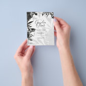 HAUSHALT Hochzeit Einladung Black Rose Gothic Flyer (Gruppe)