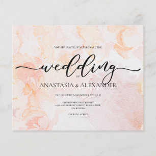 HAUSHALT Hochzeit Einladung. Einladung Flyer
