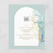 HAUSHALT-Hochzeit mit Gold-Leaf-Goldleder-Glas Flyer (Hinten)