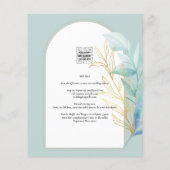 HAUSHALT-Hochzeit mit Gold-Leaf-Goldleder-Glas Flyer (Hinten)