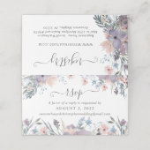 Haushalt Hochzeitssatzregister RSVP Blankoschnitt Platzkarte (Außenseite Aufgefaltet)