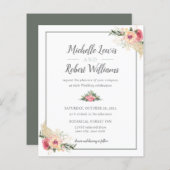 HAUSHALT Hübsch-Weißrosa-Blumenhochzeit (Vorne/Hinten)