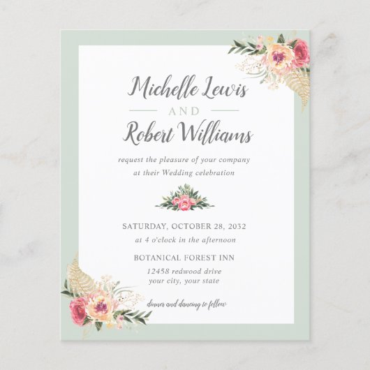 HAUSHALT Hübsche Heirat und Rosa Blumenzehen (Vorderseite)