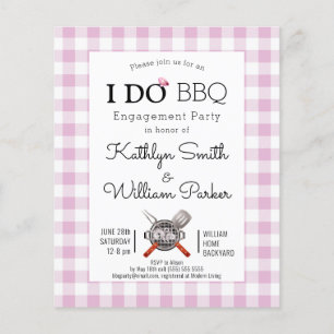 HAUSHALT I TUN Verlobung Rosa Karierte GRILLEN Ein