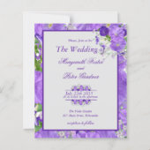 Haushalt in einer Blume und Lila Rahmen (Vorderseite)