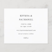 Haushalt Kalligrafie Uno Foto Save the Date (Rückseite)