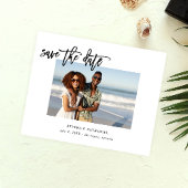 Haushalt Kalligrafie Uno Foto Save the Date Flyer