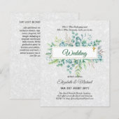 Haushalt KATHOLIC Christlich WEDDING Greenery bitt (Vorne/Hinten)