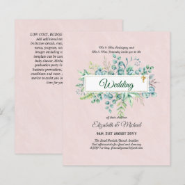 Haushalt KATHOLIC Christlich WEDDING Greenery bitt