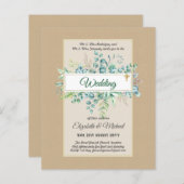 Haushalt KATHOLIC Christlich WEDDING Greenery bitt (Vorne/Hinten)