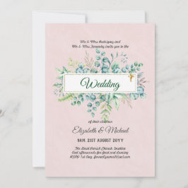 Haushalt KATHOLIC Christlich WEDDING Greenery bitt Einladung