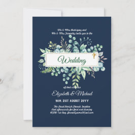 Haushalt KATHOLIC Christlich WEDDING Greenery bitt Einladung