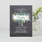 Haushalt KATHOLIC Christlich WEDDING Greenery bitt Einladung (Stehend Vorderseite)