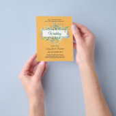 Haushalt KATHOLIC Christlich WEDDING Greenery bitt Flyer (Gruppe)