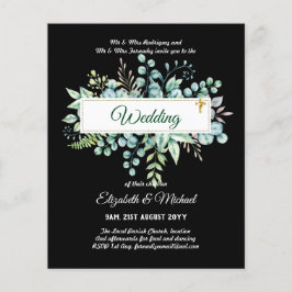 Haushalt KATHOLIC Christlich WEDDING Greenery bitt Flyer
