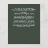 Haushalt KATHOLIC Christlich WEDDING Greenery bitt Flyer (Hinten)