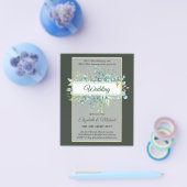 Haushalt KATHOLIC Christlich WEDDING Greenery bitt Flyer (Einzeln)