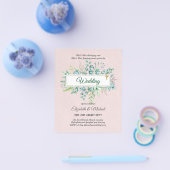 Haushalt KATHOLIC Christlich WEDDING Greenery bitt Flyer (Einzeln)