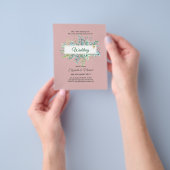 Haushalt KATHOLIC Christlich WEDDING Greenery bitt Flyer (Gruppe)