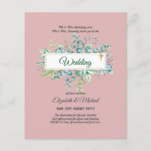 Haushalt KATHOLIC Christlich WEDDING Greenery bitt