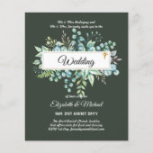 Haushalt KATHOLIC Christlich WEDDING Greenery bitt Flyer (Vorne)
