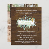 HAUSHALT Katholische Hochzeitseinladungen Grünes K (Vorne/Hinten)