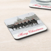 Haushalt Kavallerie in Untersetzer mit Schneeaussi (Linke Seite)