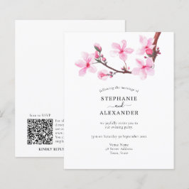 Haushalt Kirry Blossom Abend Party QR-Kodex Einlad