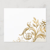 HAUSHALT Klassisches Weißgoldgold Foto Quinceañera (Rückseite)