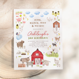 Haushalt Landtiere Barnyard Birthday Party