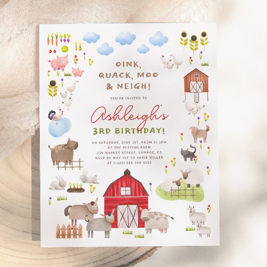 Haushalt Landtiere Barnyard Birthday Party