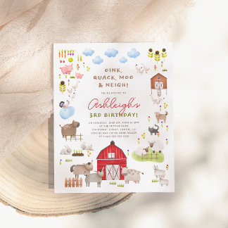 Haushalt Landtiere Barnyard Birthday Party