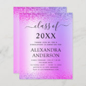 Haushalt Lila 2022 Glitzer der Graduierungspartei (Vorne/Hinten)