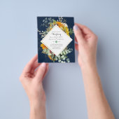 HAUSHALT Lila Blauer Blumenzwiebeleinladungen Flyer (Gruppe)