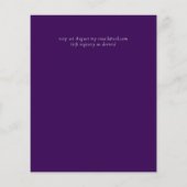 HAUSHALT Lila Dynastie Dunkle Floral Wedites Einla (Rückseite)