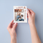 Haushalt lustige Typografie Familienurlaub Foto Flyer (Gruppe)