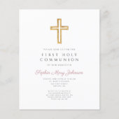 Haushalt Mädchen religiöses Kreuz Erste Kommunion (Vorderseite)