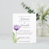 HAUSHALT Minimalistisch Tief Lila Single Tulip Wed (Stehend Vorderseite)