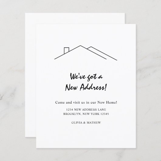 HAUSHALT Minimalistisch Wir haben eine neue Adress (Vorne/Hinten)