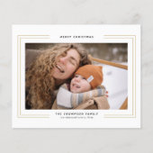 HAUSHALT Minimalistisches Gold-Square-Grenz-FotoCo (Vorderseite)