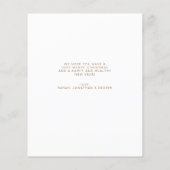 HAUSHALT Minimalistisches rustikales Foto Weihnach (Rückseite)