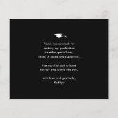 HAUSHALT Minimalistisches Schwarzes Foto ABSCHLUSS (Rückseite)