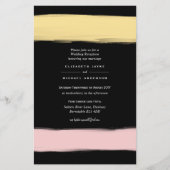 HAUSHALT Moderne Colour Swash Hochzeit einladen A9 (Vorderseite)