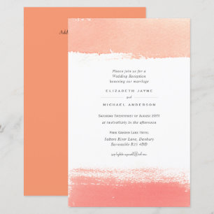 HAUSHALT Moderne Colour Swash Hochzeit einladen A9