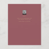 HAUSHALT Moderne Hochzeit Dusty Rose Pink Gold Ein (Rückseite)