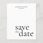 HAUSHALT Moderne Minimalistische Save the Date Hoc (Vorderseite)