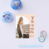 HAUSHALT Moderne Rosen Pink Arch Foto Vielen Dank Flyer (Einzeln)