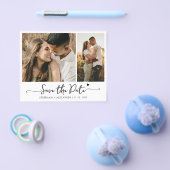 Haushalt Moderne Typografie 2 Foto Save the Date Flyer (Einzeln)