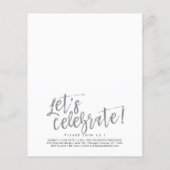 HAUSHALT Moderner Pinsel Silber 2 Foto Grad Einlad Flyer (Hinten)